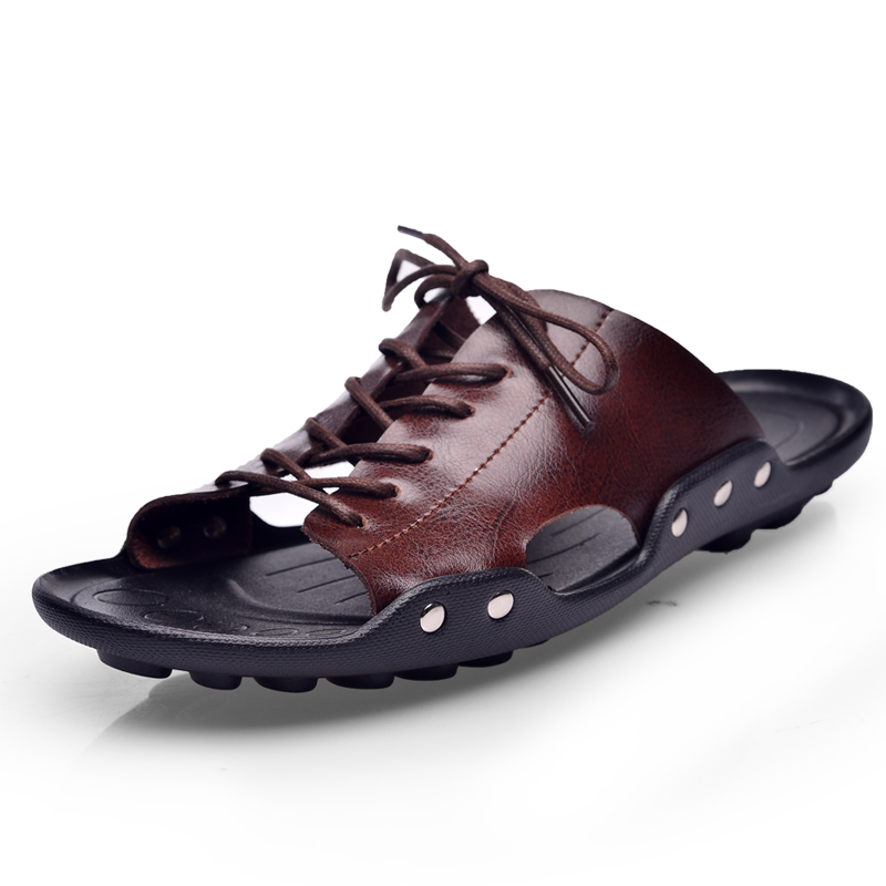 Flip Flop Leather Men - صنادل رجالية صيفية من Summer Tide،