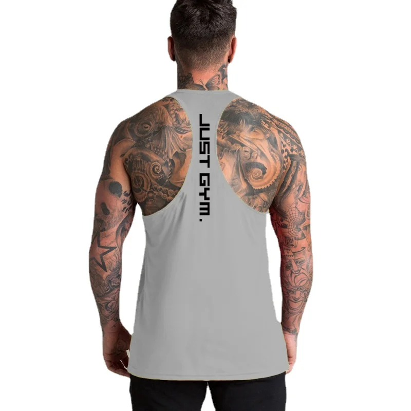 Tank Top Muscle - تيشيرت عضلات كمال الأجسام للرجال ،