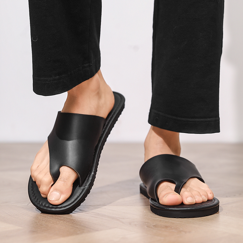 Flip Flop Leather Men - شباشب رجالية عالية الجودة، صنادل جلدية