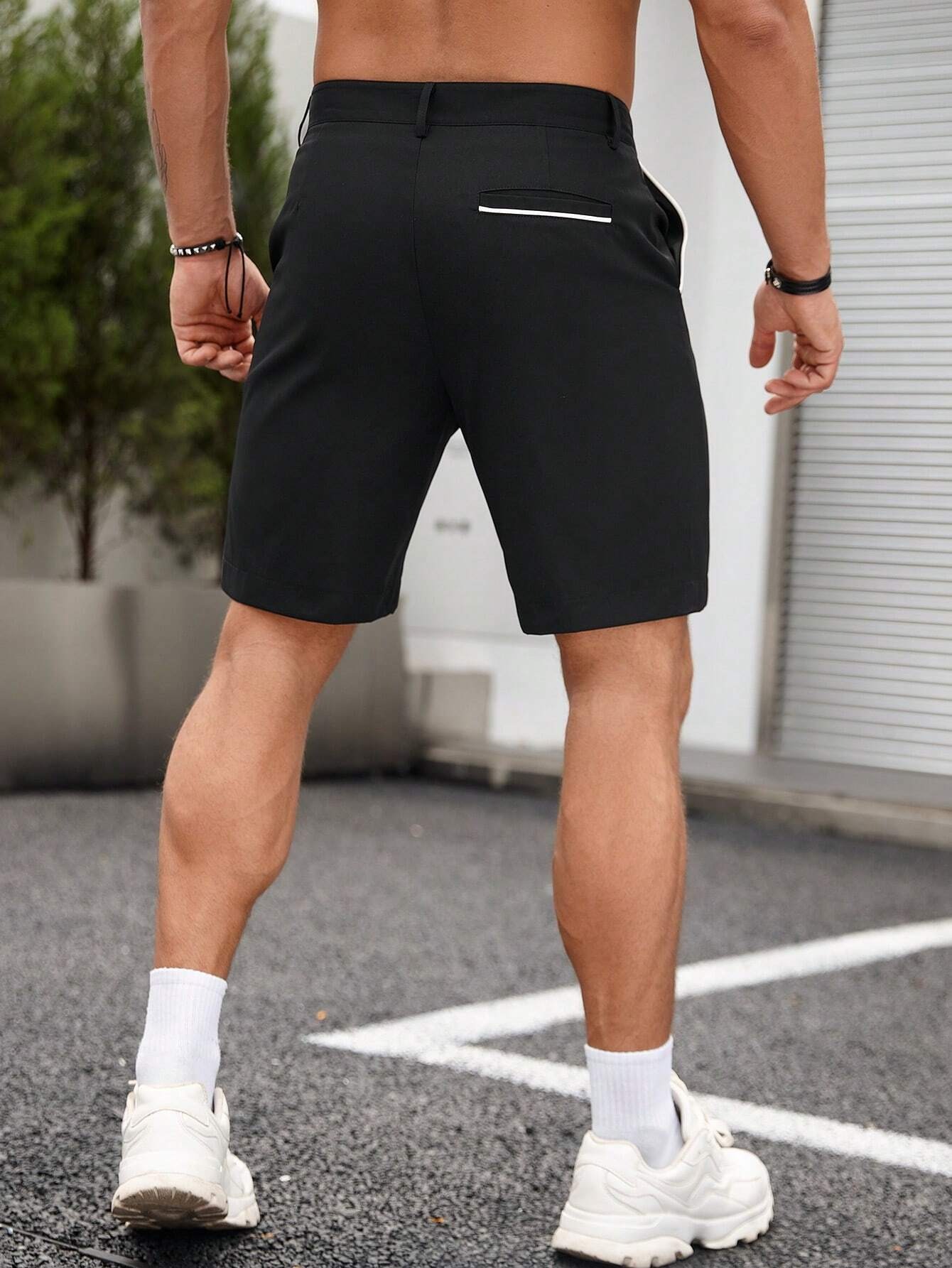 Shorts Chino Slim - شورت تشينو رجالي أنيق للعمل، ضيق