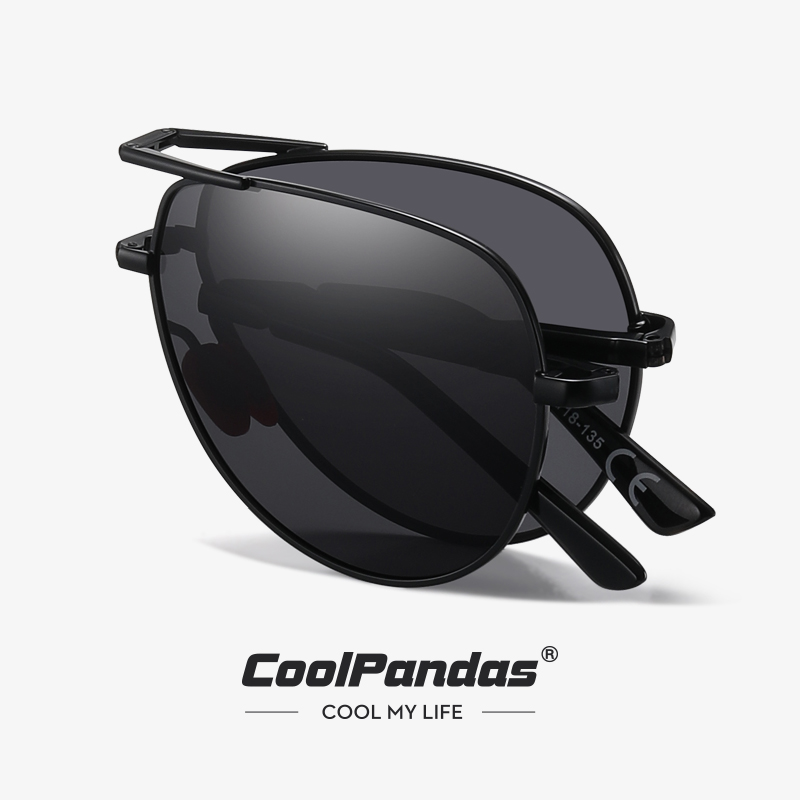 Sunglasses Aviator Polarized - CoolPandas موضة نظارات شمسية قابلة للطي