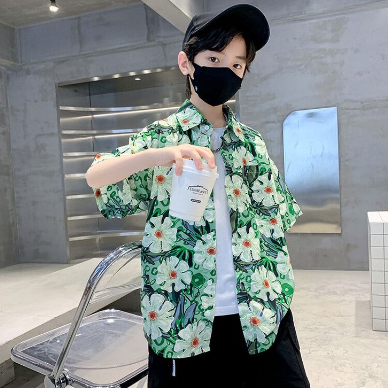 Resort Shirt Floral - طقم قميص صيفي للأولاد بنقشة الزهور