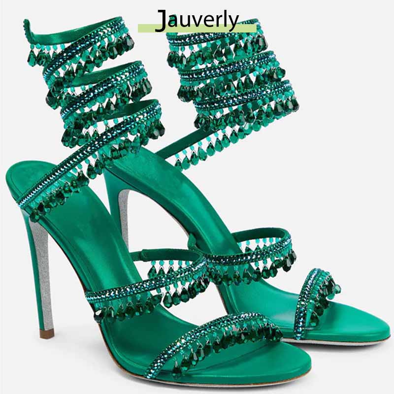 Casual Sandal Leather - صنادل نسائية جديدة بكعب عالٍ لعام