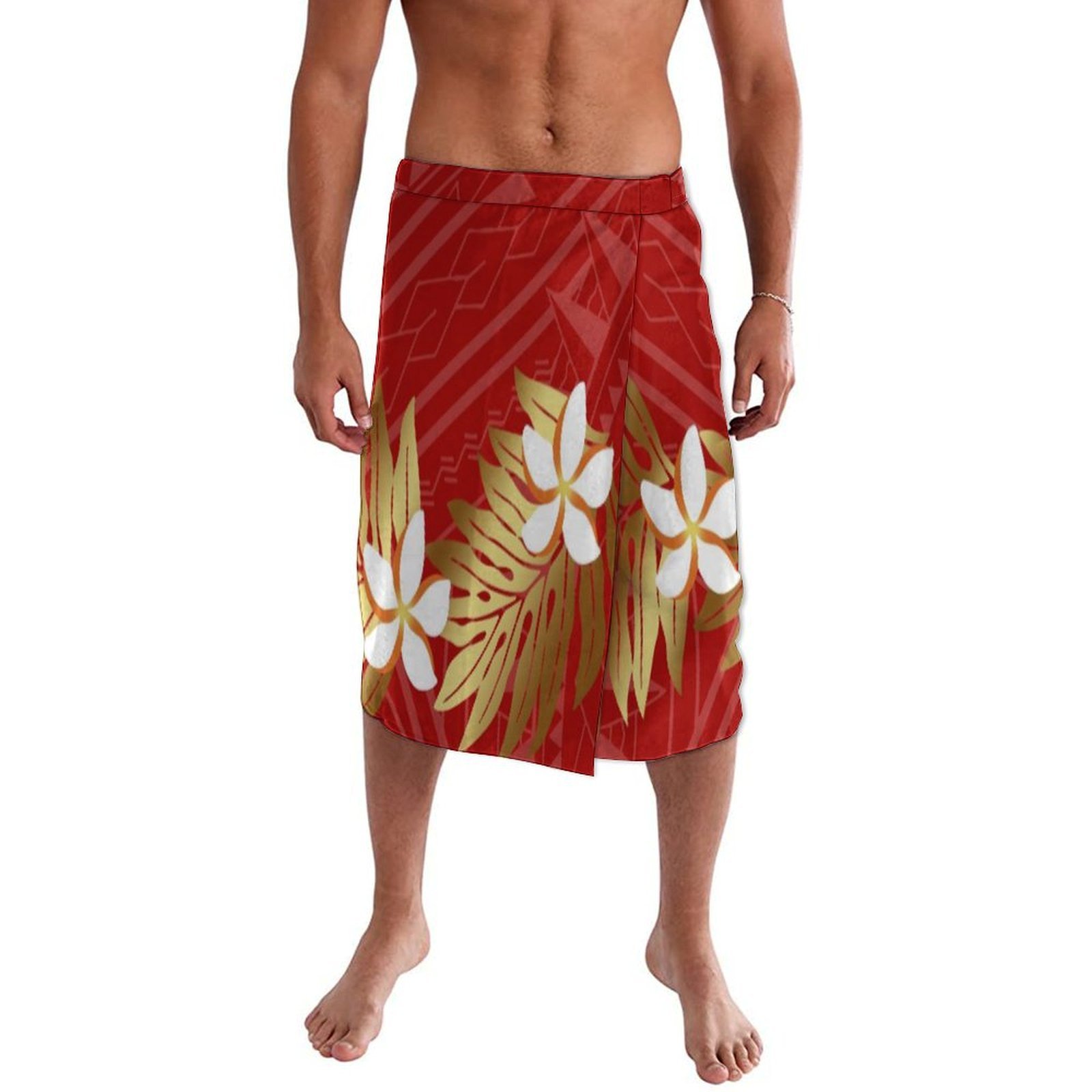 Sarong Men Wrap - تنورة رجالية مخصصة على الطراز البولينيزي،