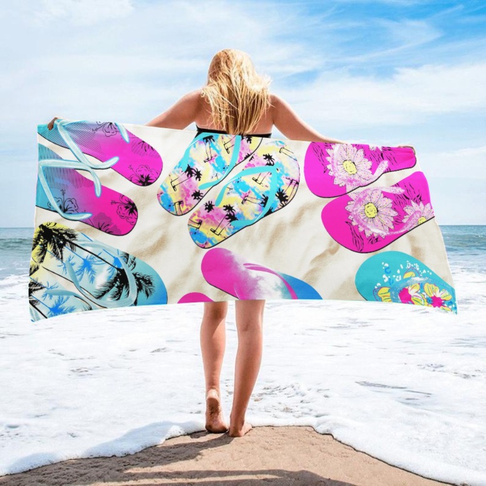 Beach Towel Large - بطانية شاطئ كبيرة الحجم من الألياف