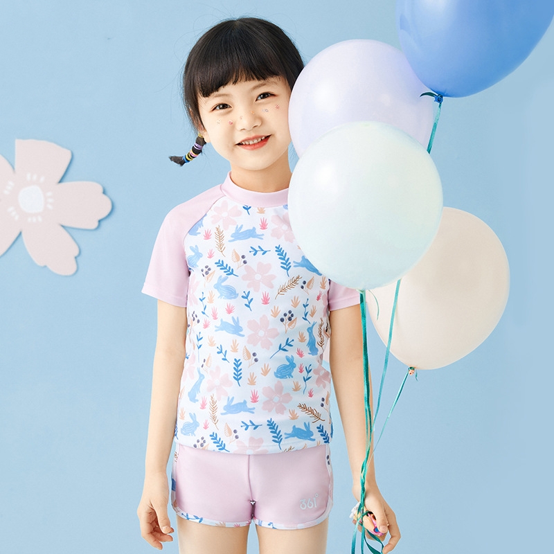 Swim Trunk Quick Dry - فتاة قطعتين مقاوم للماء الرياضة شاطئ
