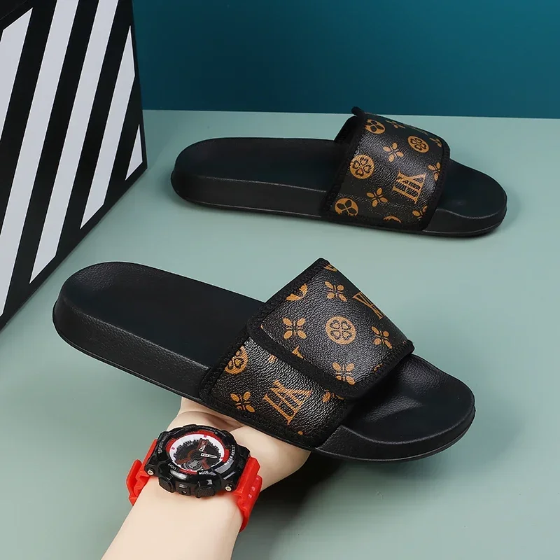 Flip Flop Leather Men - صنادل رجالية من الجلد الطبيعي مريحة،
