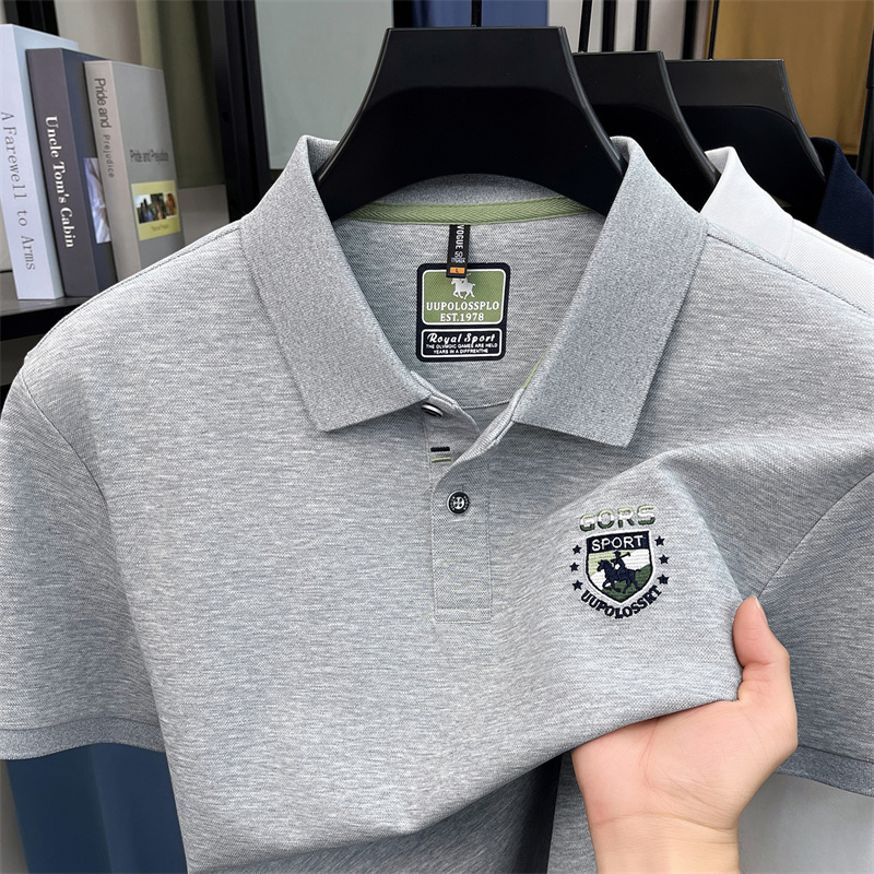Polo Shirt Pique - قميص بولو رجالي بأكمام قصيرة مطرز
