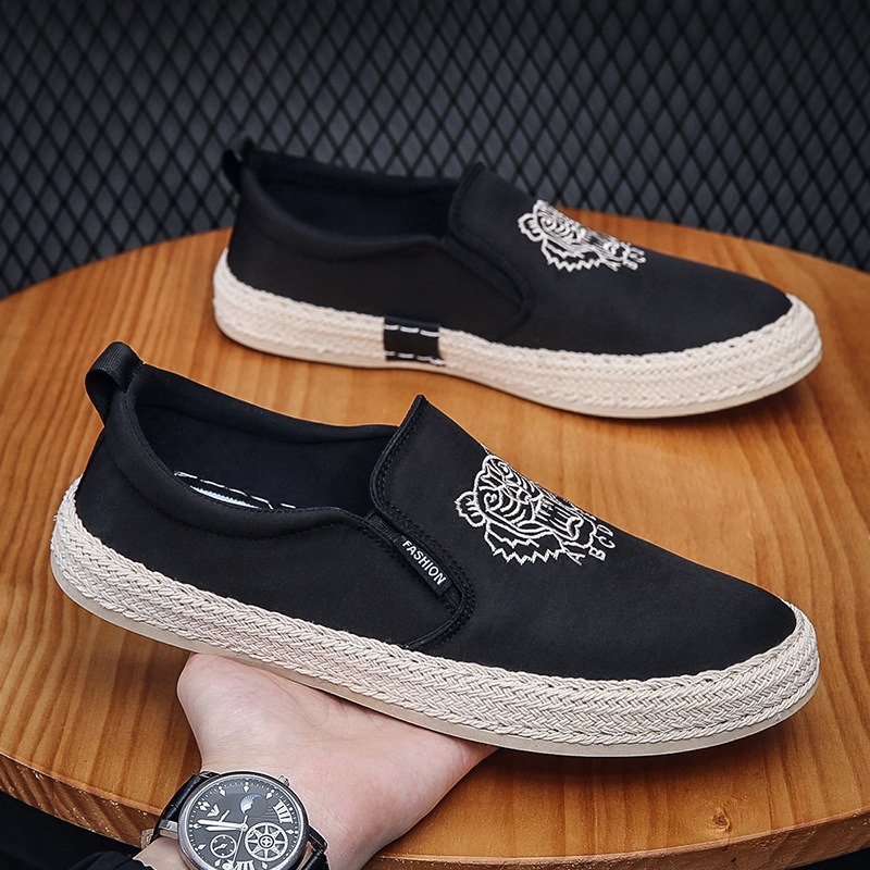أحذية سوداء قابلة للتنفس للرجا - مراجعة Espadrille Slip On وسعره