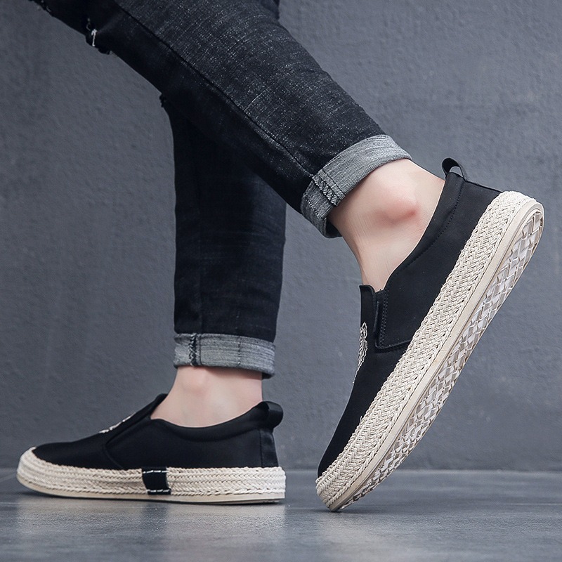 أحذية سوداء قابلة للتنفس للرجا - مراجعة Espadrille Slip On وسعره