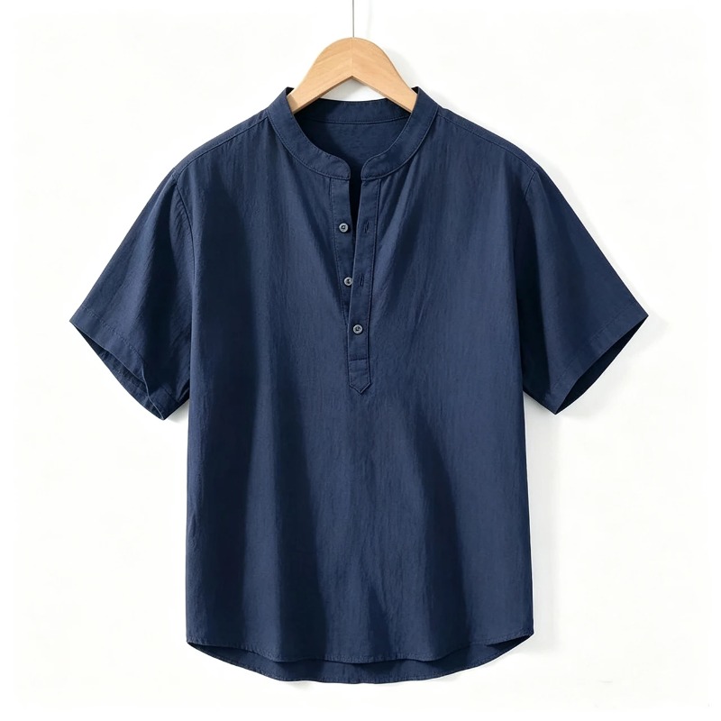 قمصان رجالية صيفية بأكمام قصير - مراجعة Linen Shirt Breathable وسعره