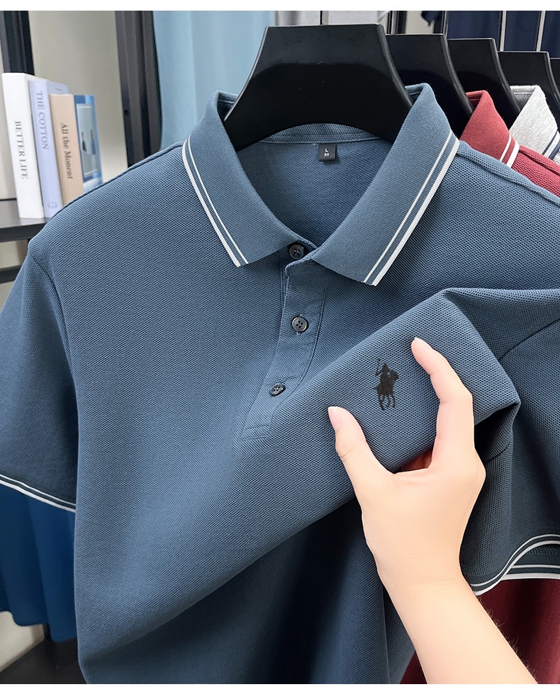 قميص بولو صيفي بياقة مخططة، مص - مراجعة Polo Shirt Pique وسعره