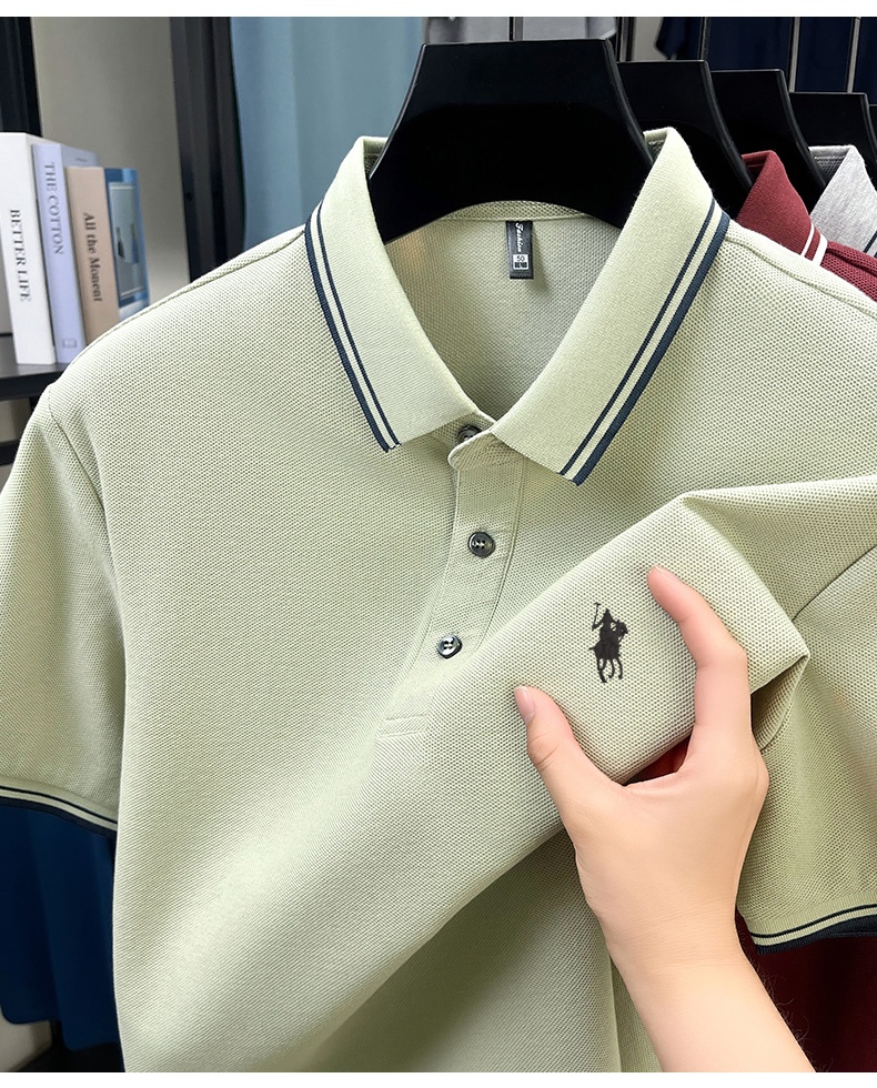 قميص بولو صيفي بياقة مخططة، مص - مراجعة Polo Shirt Pique وسعره