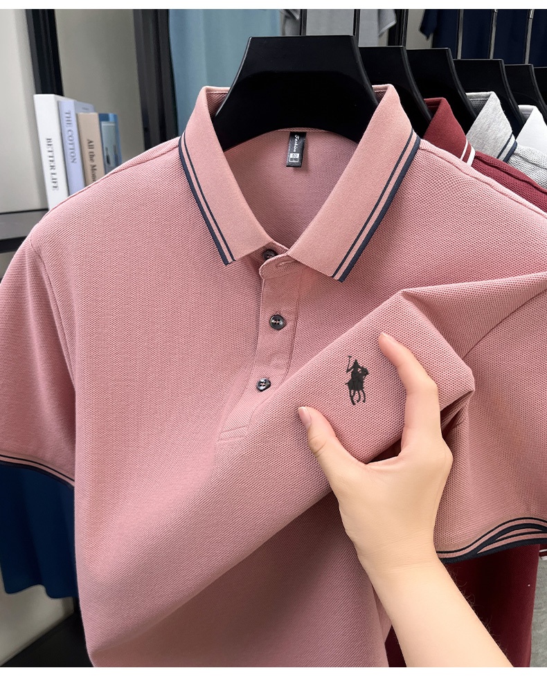 قميص بولو صيفي بياقة مخططة، مص - مراجعة Polo Shirt Pique وسعره