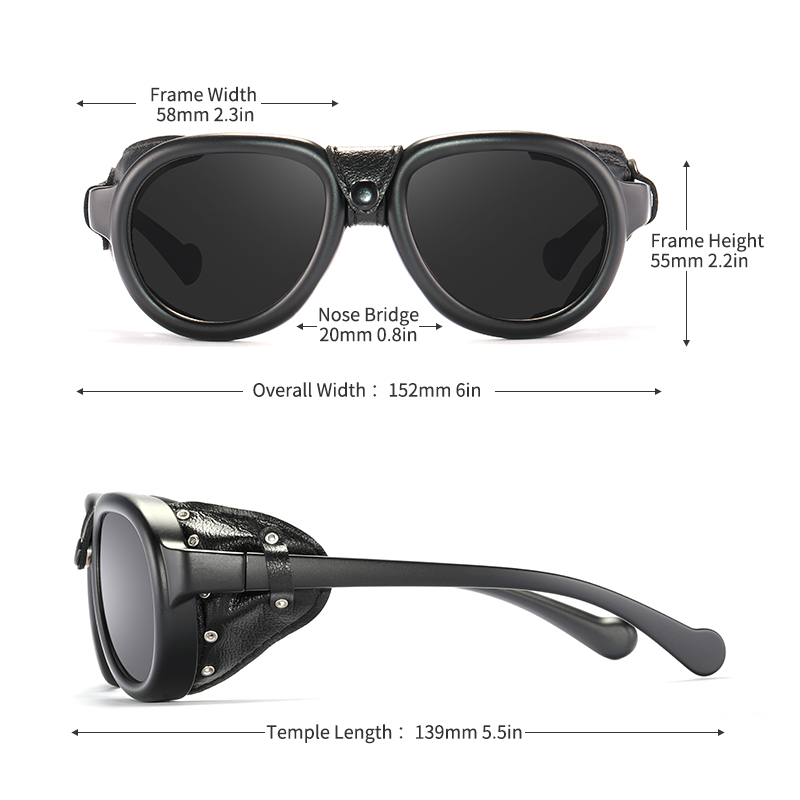 نظارات شمسية KDEAM Pilot Steam - مراجعة Sunglasses Aviator Polarized وسعره