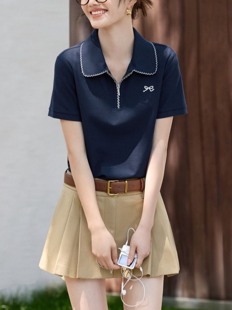 قميص بولو نسائي ضيق يبرز تفاصي - مراجعة Polo Shirt Pique وسعره