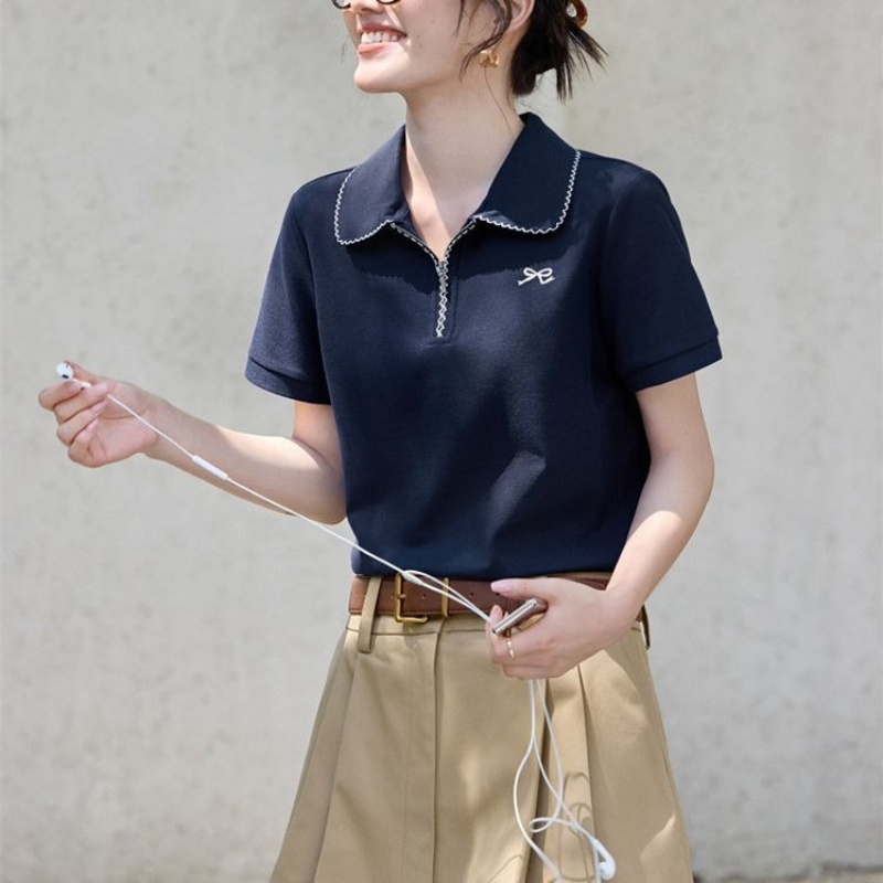 قميص بولو نسائي ضيق يبرز تفاصي - مراجعة Polo Shirt Pique وسعره