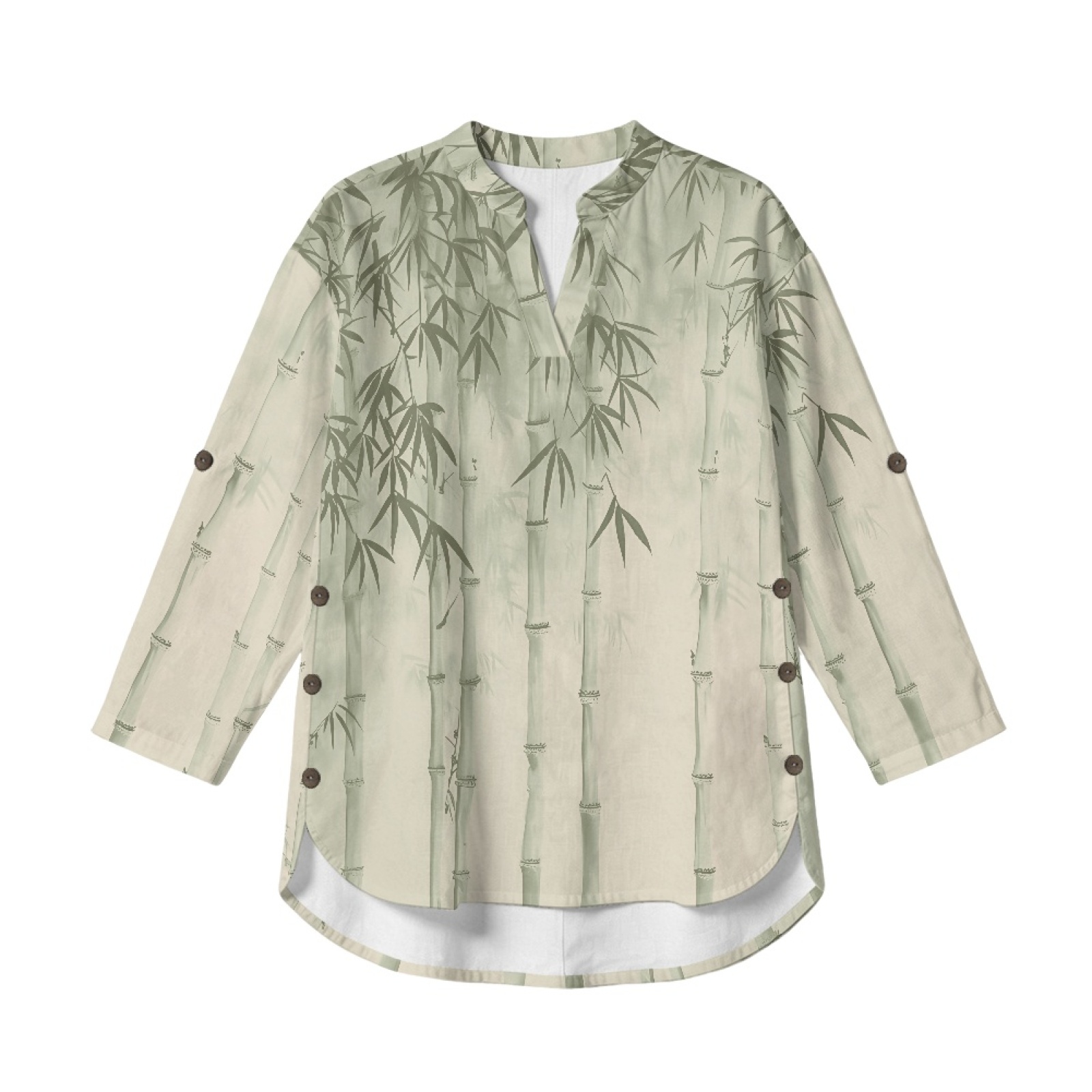 قميص نسائي من الكتان برقبة على - مراجعة Linen Shirt Breathable وسعره