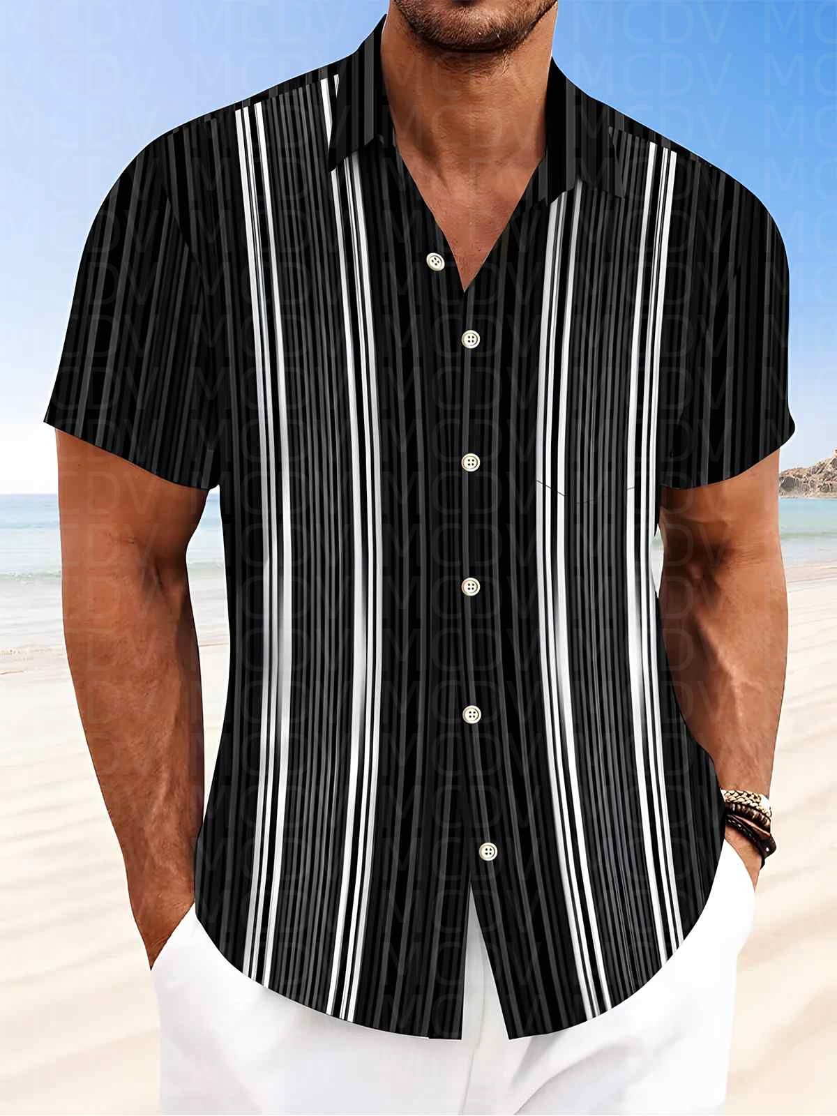 قميص هاواي رجالي بنمط طعامي، ق - مراجعة Shirt Camp Collar وسعره
