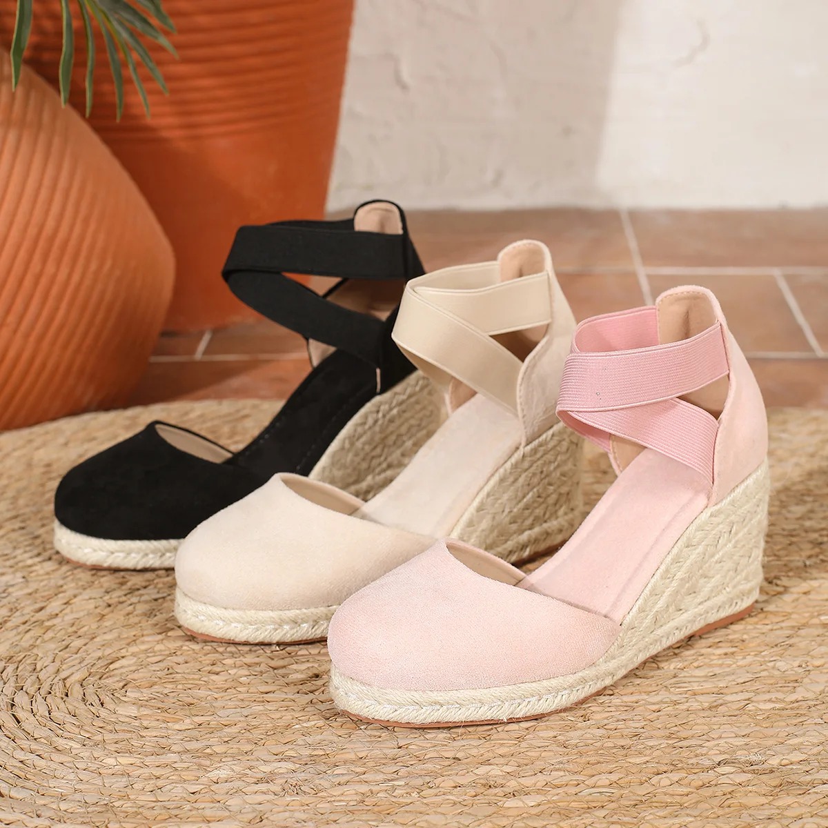 صنادل إسبادريل نسائية بكعب ويد - مراجعة Espadrille Slip On وسعره