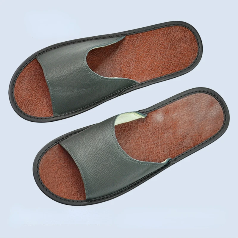 XIHAHA الصيف موضة جلد البقر حق - مراجعة Flip Flop Leather Men وسعره