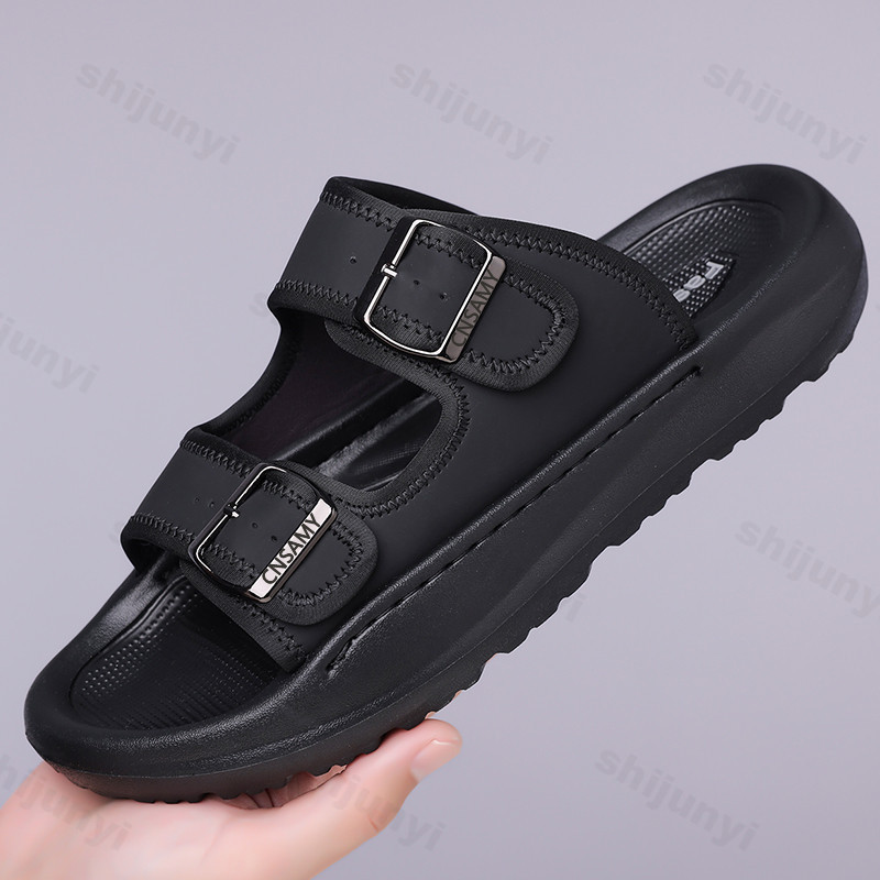 شبشب رجالي 2025 الصيف تنفس في  - مراجعة Flip Flop Leather Men وسعره