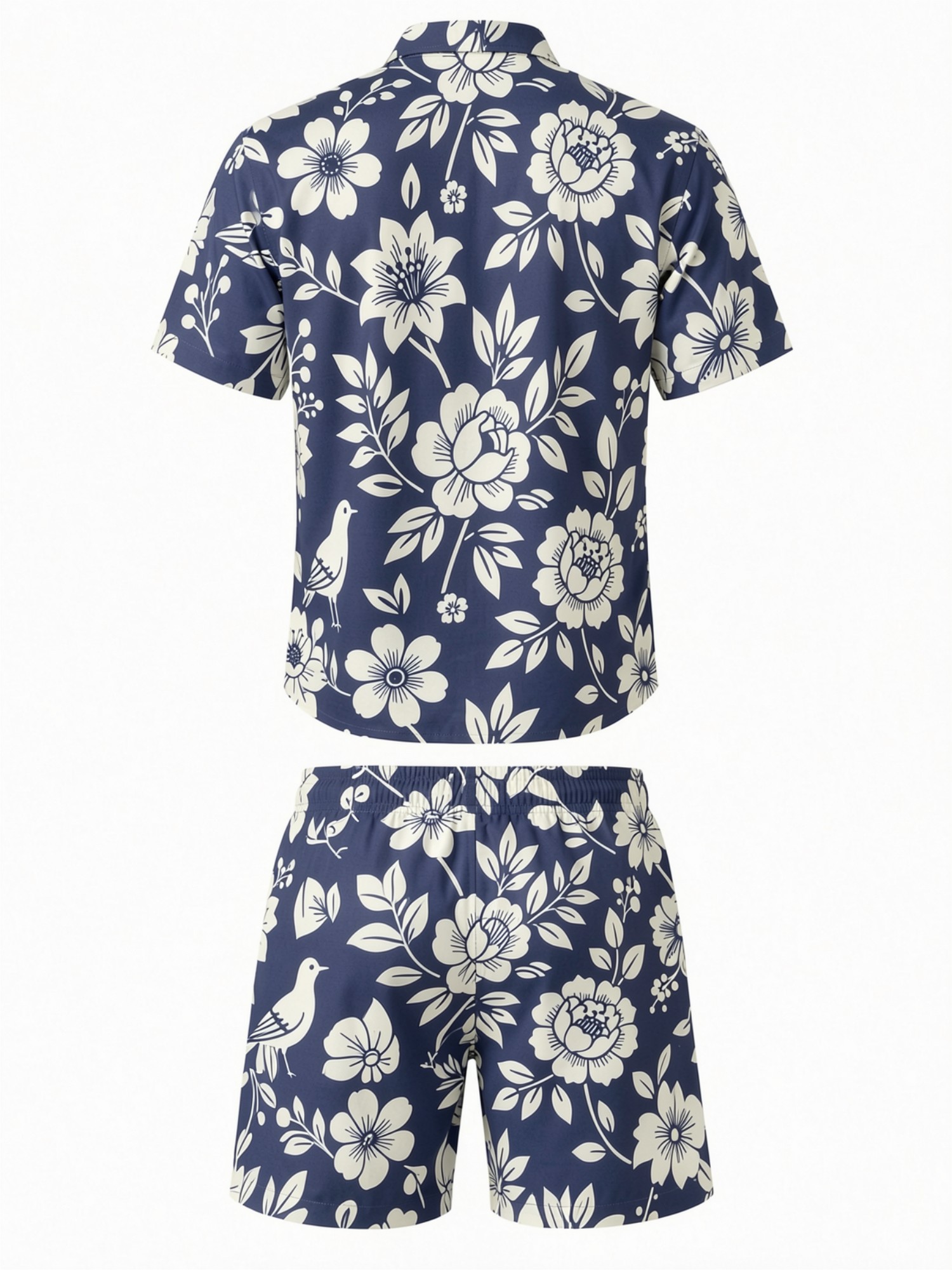 طقم رجالي مكون من قميص بأكمام  - مراجعة Resort Shirt Floral وسعره