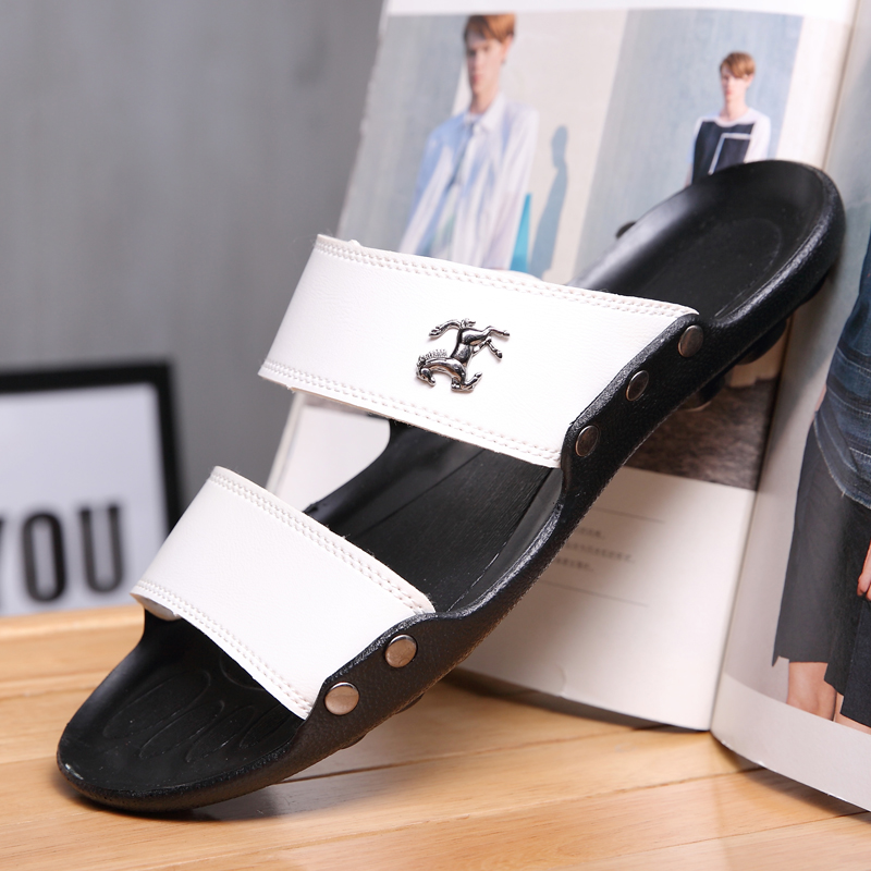HKDQ رائجة البيع مصمم النعال ل - مراجعة Flip Flop Leather Men وسعره
