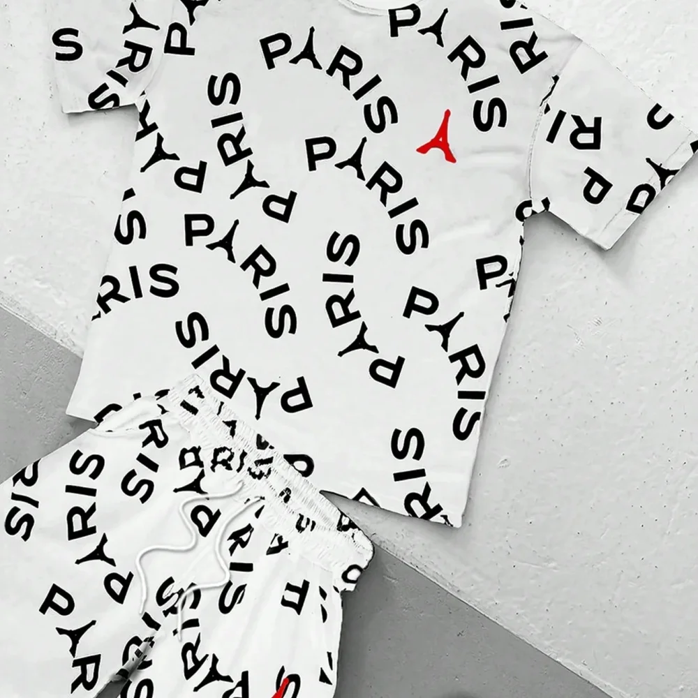 طقم رجالي مكون من تي شيرت بطبا - مراجعة Tee Graphic Print وسعره