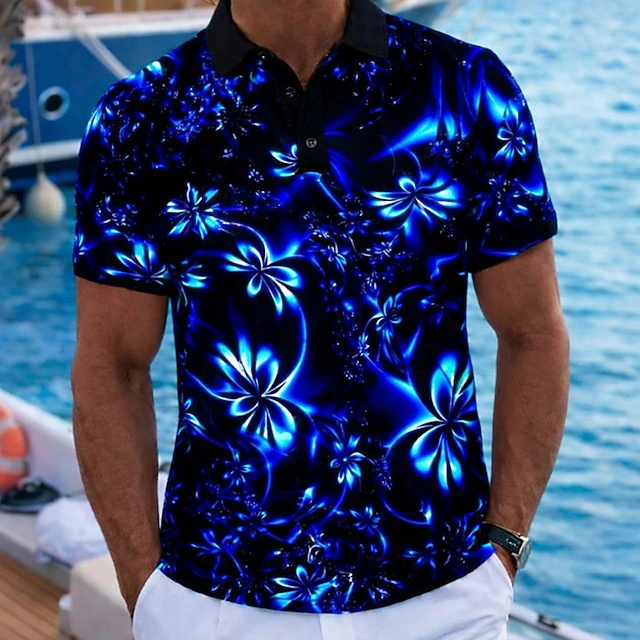 قميص بولو رجالي صيفي 2026 بتصم - مراجعة Resort Shirt Floral وسعره
