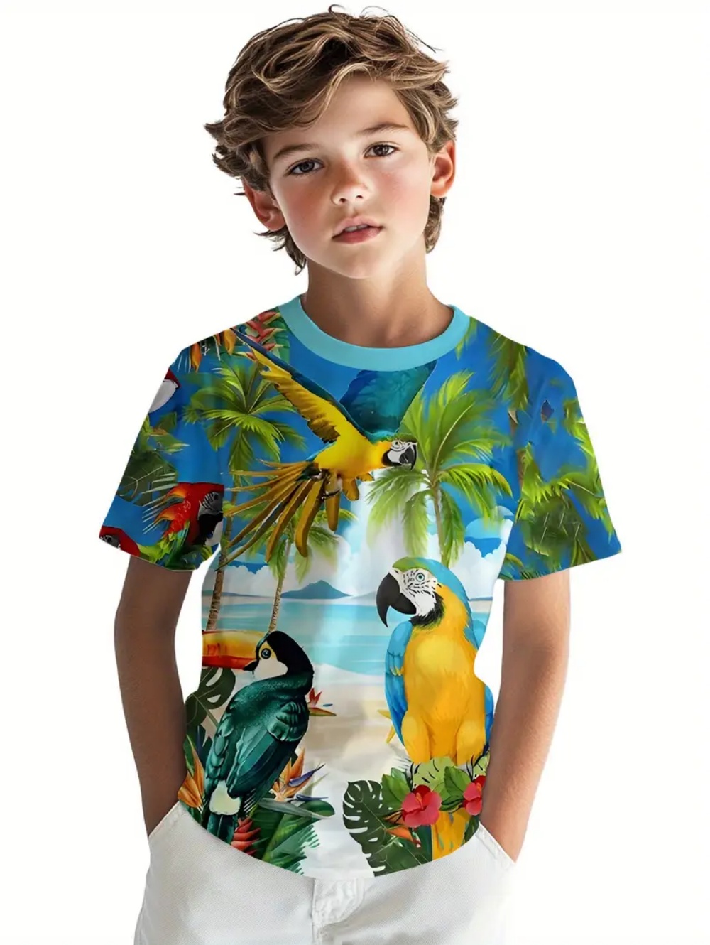 تي شيرت صيفي للأطفال بأكمام قص - مراجعة Tee Graphic Print وسعره