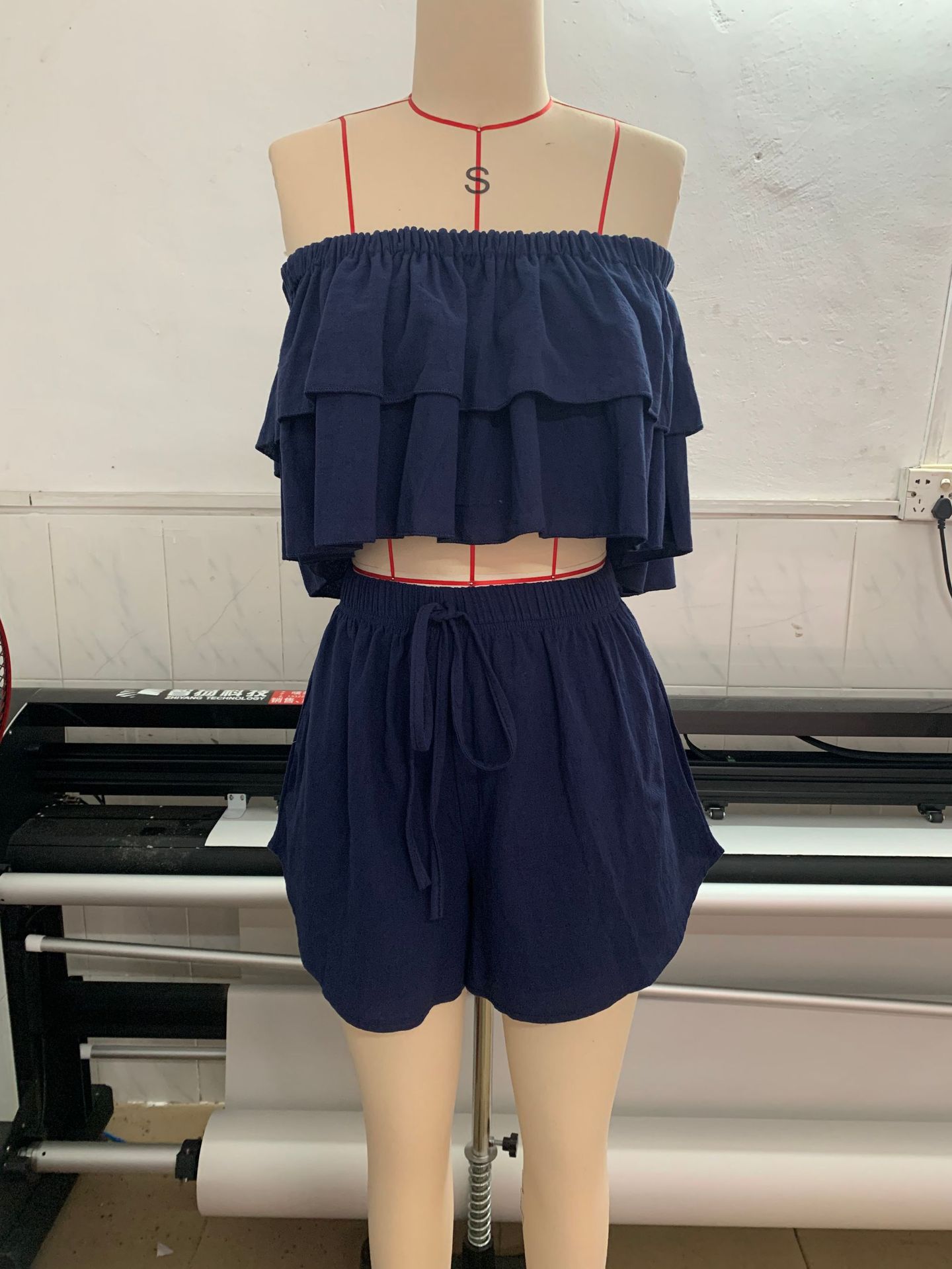 أزياء النساء الصيفية: طقم شورت - مراجعة Short Linen Drawstring وسعره