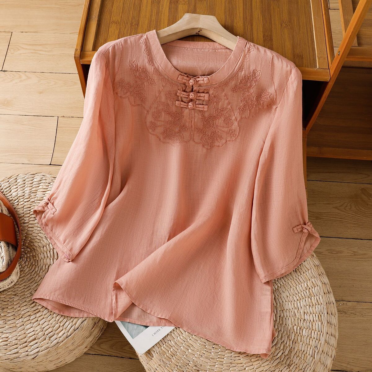 النمط الصيني الياقة المستديرة  - مراجعة Shirt Camp Collar وسعره