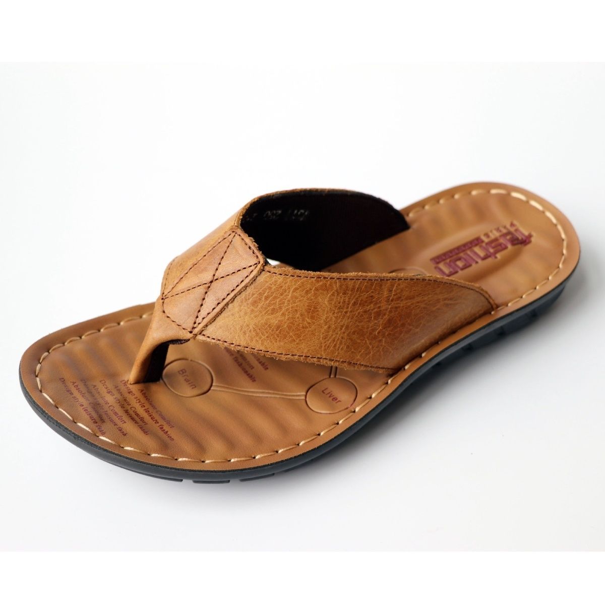 أحذية صيفية للرجال شباشب من ال - مراجعة Flip Flop Leather Men وسعره