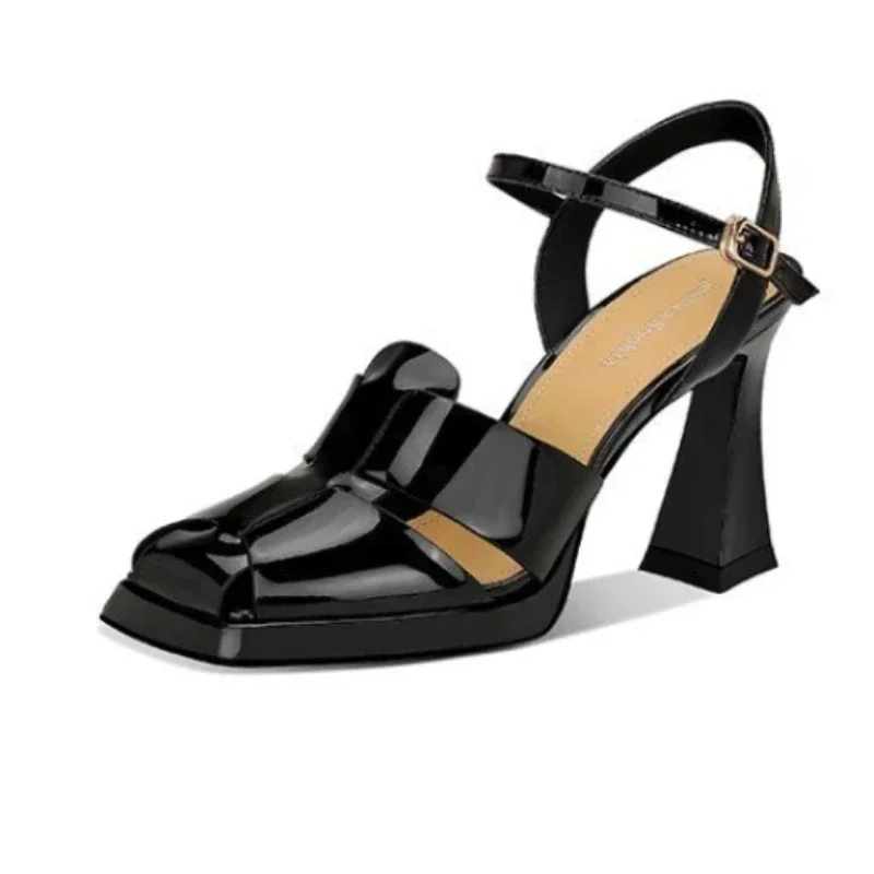 المرأة صنادل عالية الكعب موضة  - مراجعة Casual Sandal Leather وسعره