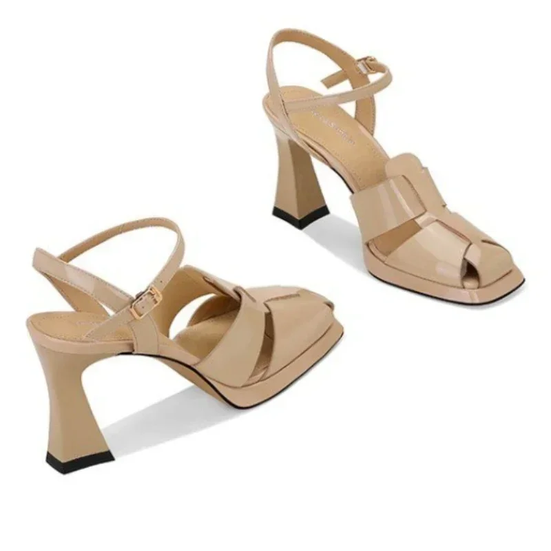 المرأة صنادل عالية الكعب موضة  - مراجعة Casual Sandal Leather وسعره