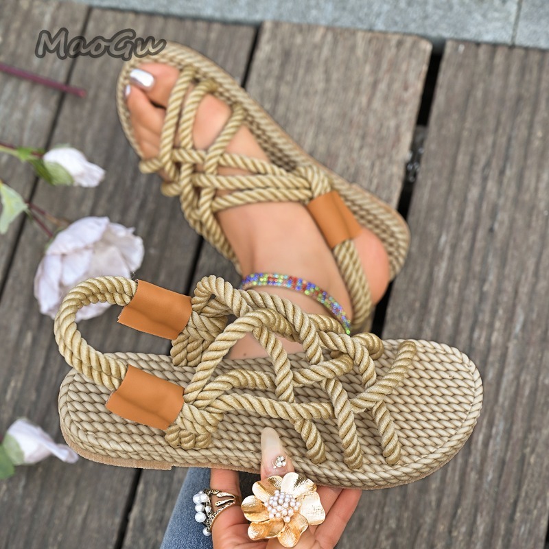 صنادل نسائية مسطحة منسوجة بحبل - مراجعة Espadrille Slip On وسعره