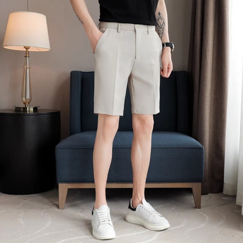 شورت رجالي ضيق (سليم فيت) صيفي - مراجعة Shorts Chino Slim وسعره