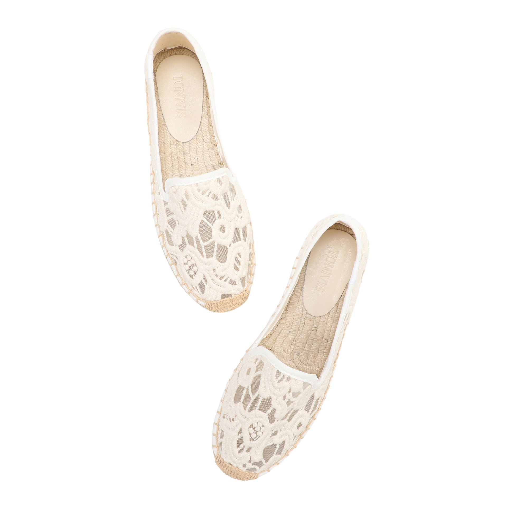 أحذية نسائية مسطحة من الدانتيل - مراجعة Espadrille Slip On وسعره