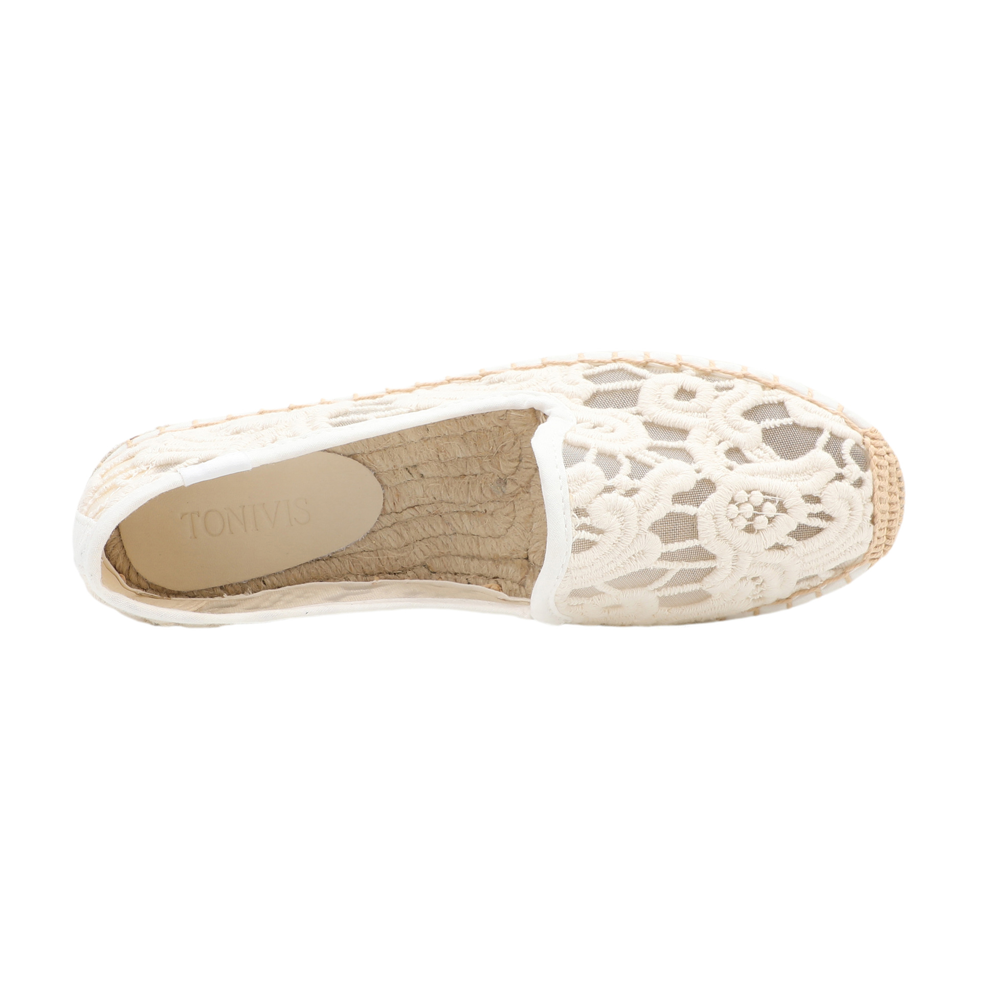 أحذية نسائية مسطحة من الدانتيل - مراجعة Espadrille Slip On وسعره