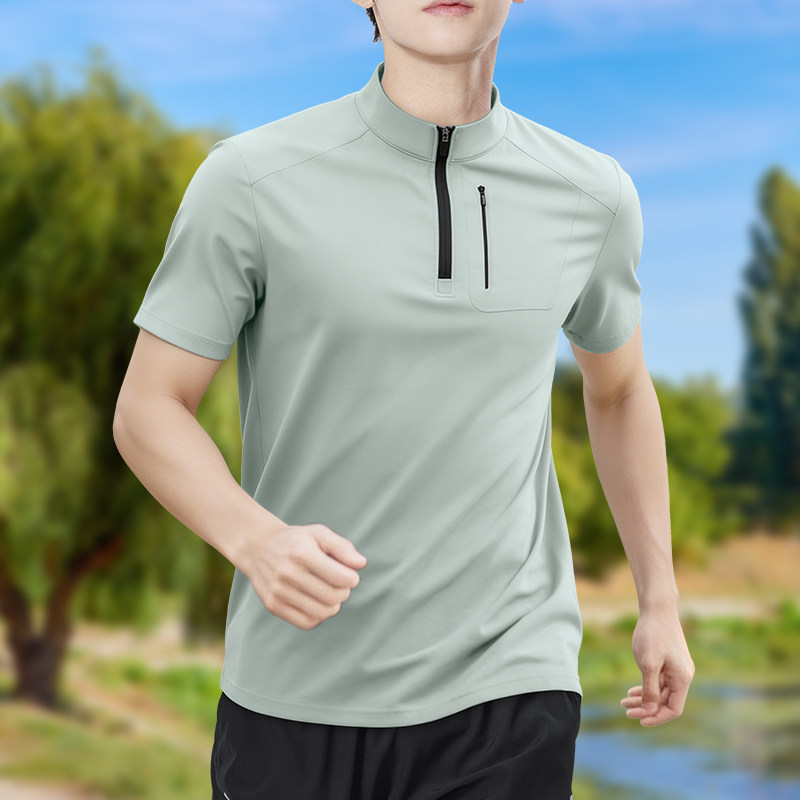 تي شيرت رجالي نصف سحاب عالي ال - مراجعة Shirt Camp Collar وسعره