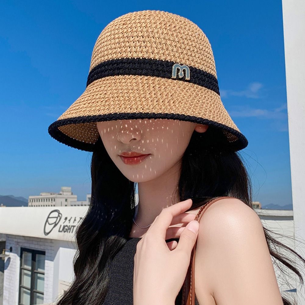 أنيقة القوس صياد قبعة طوي واسع - مراجعة Bucket Hat Straw وسعره