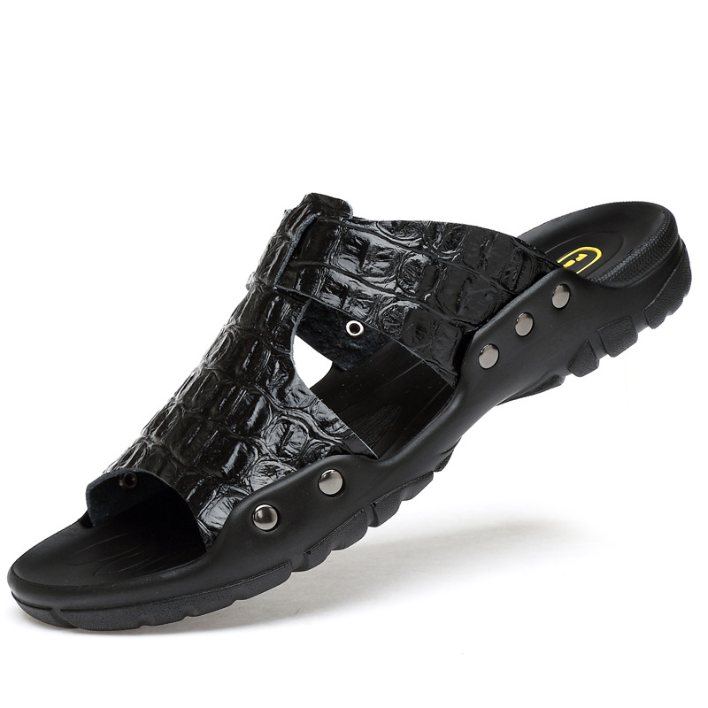 الصنادل الجلدية الرجال شبشب مر - مراجعة Flip Flop Leather Men وسعره