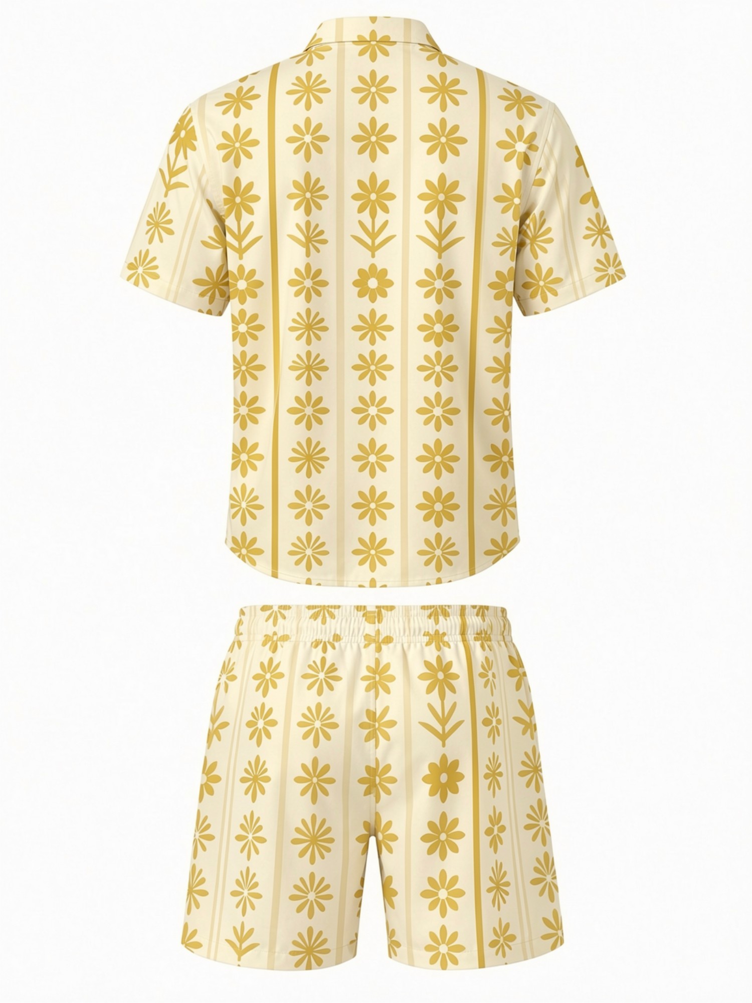 طقم رجالي صيفي مكون من قميص بأ - مراجعة Resort Shirt Floral وسعره
